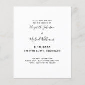 Modern Pet Photo Pet Wedding Save the Date (Achterkant)