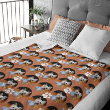 Modern Pet Photo Terracotta Paw Print Cute