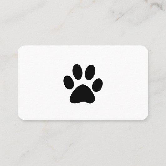 Modern Pet Services Visitekaartje (Achterkant)