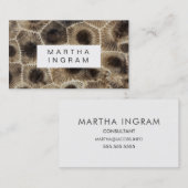 Modern Petoskey Stone Abstract Stone Design Visitekaartje (Voorkant / Achterkant)