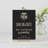 Modern PharmD Doctor of Pharmacy Afstuderen Save The Date (Staand voorkant)