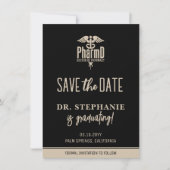Modern PharmD Doctor of Pharmacy Afstuderen Save The Date (Voorkant)