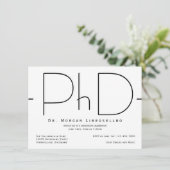 Modern PhD-Afstuderen Kaart (Staand voorkant)