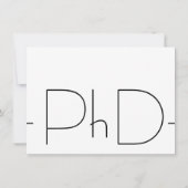 Modern PhD-Afstuderen Kaart (Achterkant)