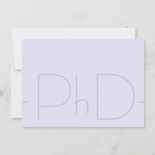 Modern PhD Afstuderen Uitnodiging (Achterkant)