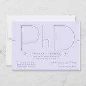 Modern PhD Afstuderen Uitnodiging (Voorkant)