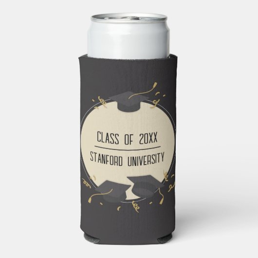 Modern PhD promotiefeest Seltzer Blikjeskoeler (Seltzer Achterkant)