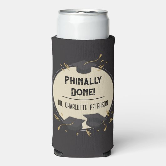 Modern PhD promotiefeest Seltzer Blikjeskoeler (Seltzer Voorkant)