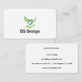 Modern Phoenix Logo Business Card Visitekaartje (Voorkant / Achterkant)