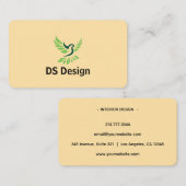 Modern Phoenix Logo Business Card Visitekaartje (Voorkant / Achterkant)