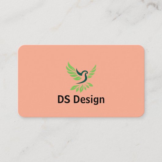 Modern Phoenix Logo Zakelijke Visitekaart Visitekaartje (Voorkant)