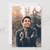 Modern Photo Adult Baptism Invitation Kaart (Achterkant)