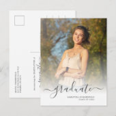 Modern Photo Afstuderen 2025 Aankondigingskaart (Voorkant / Achterkant)