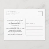 Modern Photo Afstuderen 2025 Aankondigingskaart (Achterkant)