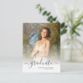 Modern Photo Afstuderen 2025 Aankondigingskaart (Staand voorkant)