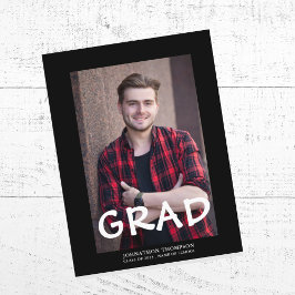 Modern Photo Afstuderen Aankondigingskaart