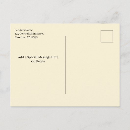 Modern Photo Afstuderen Announcement Briefkaart (Achterkant)