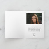 Modern Photo Afstuderen Bedankkaart (Binnen)