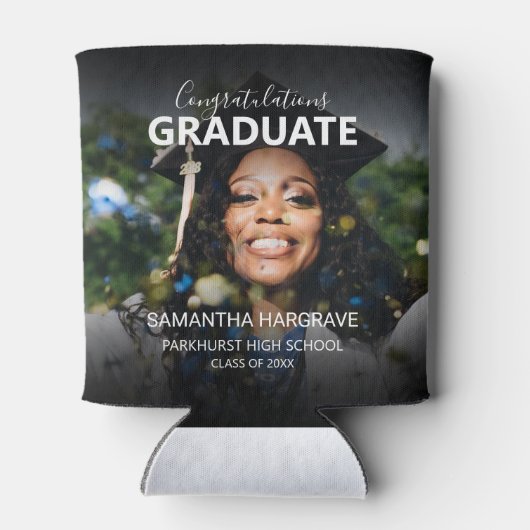 Modern Photo Afstuderen Blikjeskoeler (Achterkant)