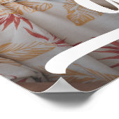 Modern Photo Afstuderen Burnt Sinaasappel Poster (Hoek)