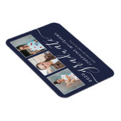 Modern Photo Afstuderen Collage 2022 Navy Blue Magneet (Rechterzijde)