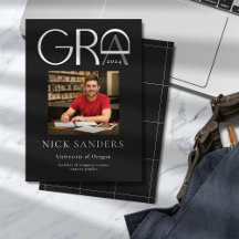 Modern Photo Afstuderen College Black