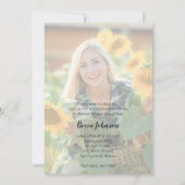 Modern Photo Afstuderen Kaart (Achterkant)