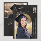 Modern Photo Afstuderen Kaart (Voorkant / Achterkant)