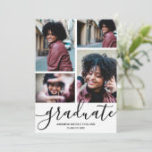 Modern Photo Afstuderen Kaart (Staand voorkant)