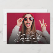 Modern Photo Afstuderen Kaart (Voorkant)
