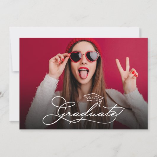 Modern Photo Afstuderen Kaart (Voorkant)