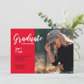 Modern Photo Afstuderen Kaart (Staand voorkant)