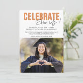 Modern Photo Afstuderen Kaart (Staand voorkant)