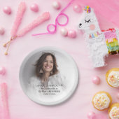 Modern Photo Afstuderen Papieren Bordje (Feest)