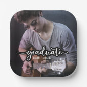 Modern Photo Afstuderen Papieren Bordje (Voorkant)
