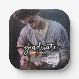 Modern Photo Afstuderen Papieren Bordje