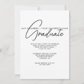 Modern Photo Afstuderen Script Kaart (Achterkant)