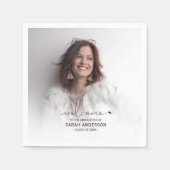 Modern Photo Afstuderen Servet (Voorkant)