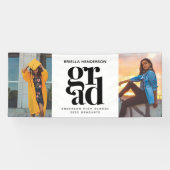 Modern Photo Afstuderen Spandoek (Horizontaal)