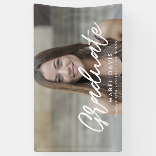 Modern Photo afstuderen Spandoek (Verticaal)