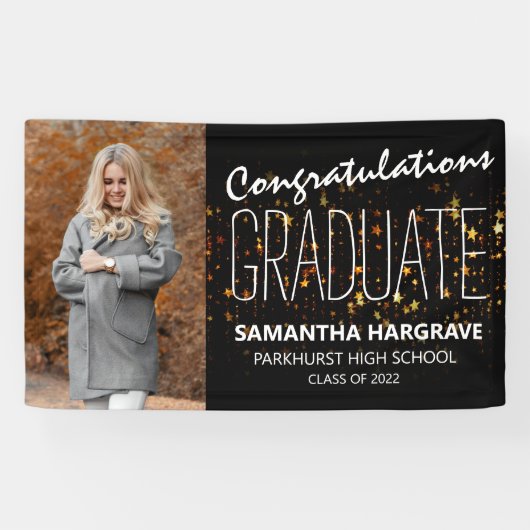 Modern Photo Afstuderen Spandoek