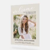 Modern Photo Afstuderen Welkom Acryl Bord (Hoek)