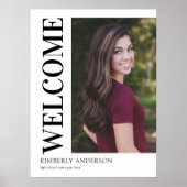 Modern Photo Afstuderen Welkom Poster (Voorkant)