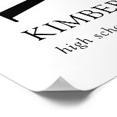 Modern Photo Afstuderen Welkom Poster (Hoek)