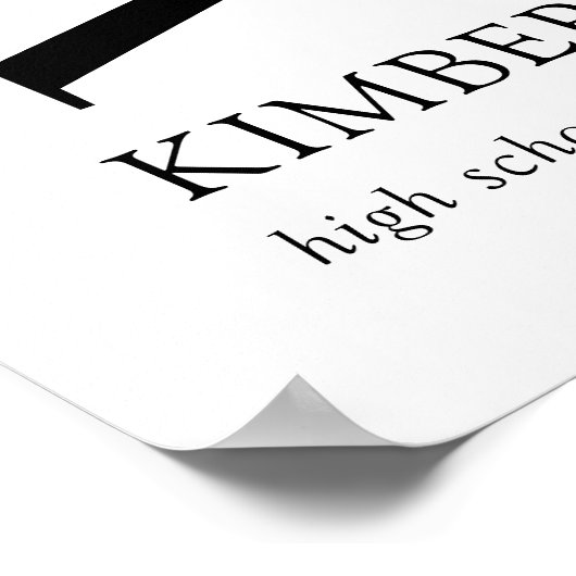 Modern Photo Afstuderen Welkom Poster (Hoek)