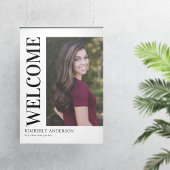 Modern Photo Afstuderen Welkom Poster