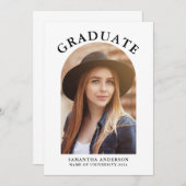 Modern Photo Arch Afstuderen Aankondiging (Voorkant / Achterkant)