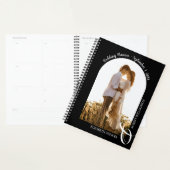 Modern Photo Arch Black Wedding Planner (Display)