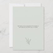 Modern Photo Arch Script Bruiloft Save The Date (Achterkant)