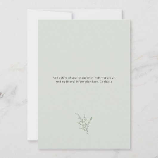 Modern Photo Arch Script Bruiloft Save The Date (Achterkant)